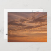 Carte Postale Sunset Clouds II Pastel Nature Abstraite (Devant / Derrière)