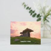 Carte Postale Sunset Comté Clare Dolmen (Debout devant)