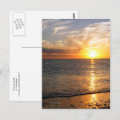 Carte postale Sunset d'août (Devant / Derrière)