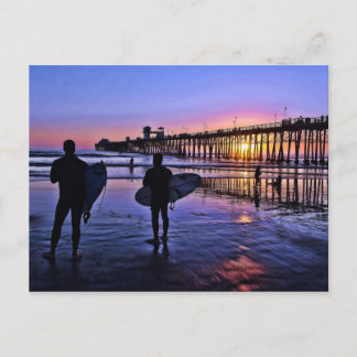 Carte postale Sunset de Californie du Sud