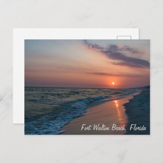 Carte Postale Sunset de Fort Walton Beach (Devant / Derrière)