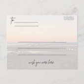 Carte postale Sunset de la baie mobile (Dos)