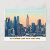 Carte Postale Sunset de New York (Devant)