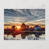 Carte Postale Sunset de Saskatoon (Devant)