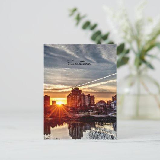 Carte Postale Sunset de Saskatoon (Debout devant)