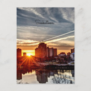 Carte Postale Sunset de Saskatoon