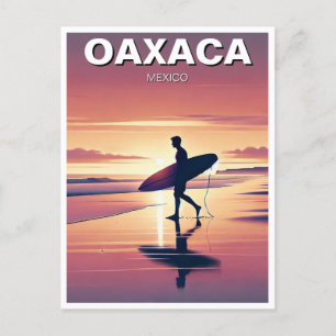 Carte Postale Sunset de Surfer moderne Oaxaca Mexique