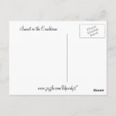 Carte postale Sunset des Caraïbes (Dos)