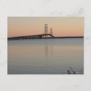 Carte Postale Sunset du pont Mackinac, Michigan