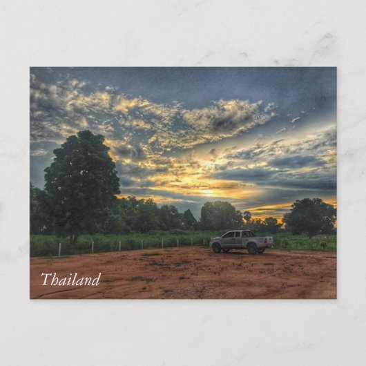 Carte Postale Sunset en Thaïlande (Devant)