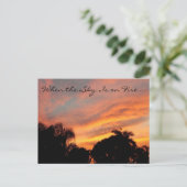 Carte postale Sunset Floride / Quand le ciel est e (Debout devant)