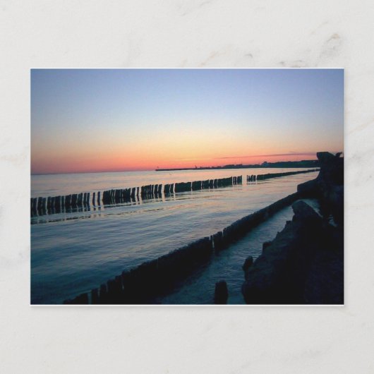 Carte Postale Sunset Hel Pologne (Devant)