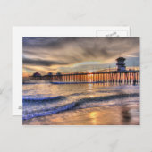 Carte Postale Sunset Huntington Beach Ca (Devant / Derrière)