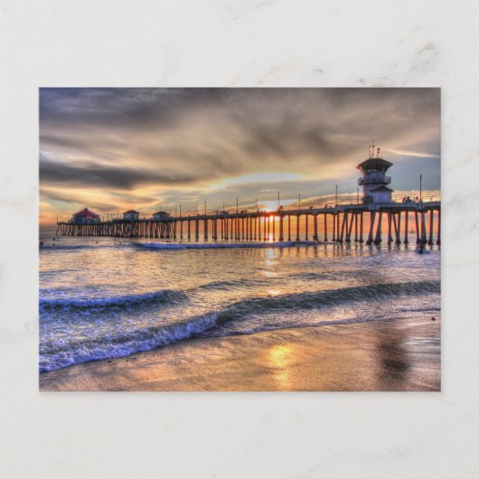 Carte Postale Sunset Huntington Beach Ca (Devant)