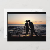 Carte Postale Sunset Kiss (Devant / Derrière)