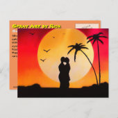 Carte Postale Sunset Kiss (Devant / Derrière)