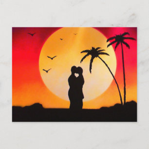 Carte Postale Sunset Kiss