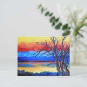 Carte Postale Sunset Lakeside (Debout devant)