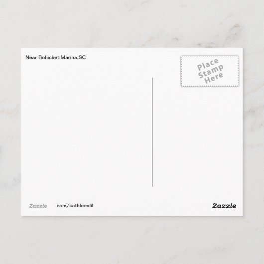 Carte postale Sunset Marshland (Dos)