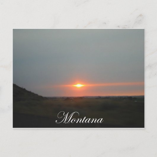 Carte Postale Sunset Montana (Devant)