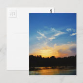 Carte Postale Sunset Mountain Lake (Devant / Derrière)