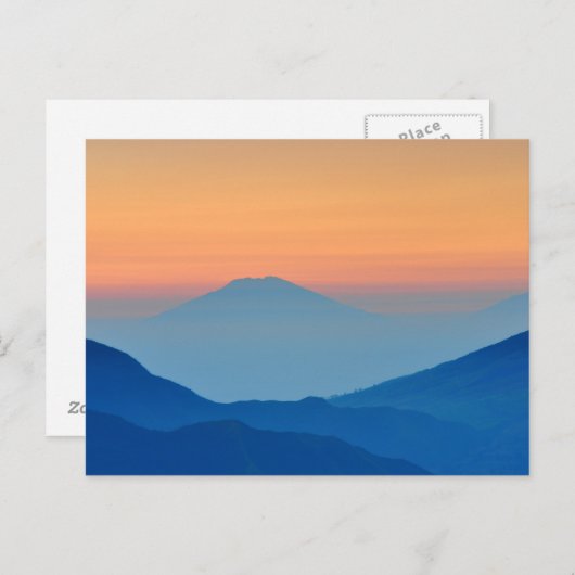 Carte Postale Sunset Mountains Abstract (Devant / Derrière)