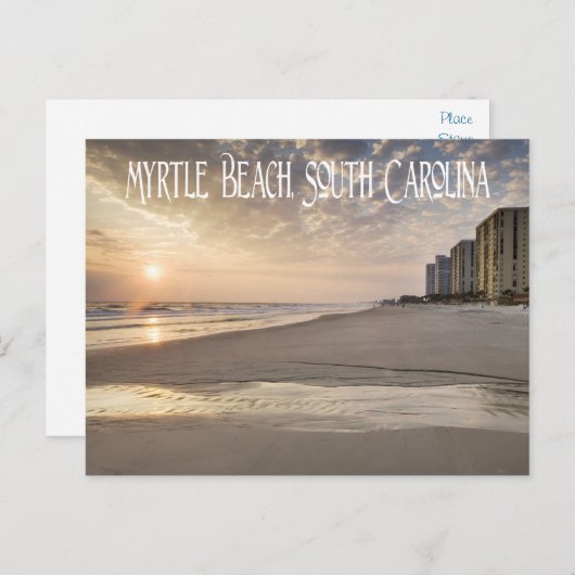 Carte Postale Sunset Myrtle Beach (Devant / Derrière)