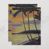 Carte postale Sunset of Tropical Scene (Devant / Derrière)