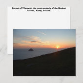 Carte Postale Sunset off the Blasket Islands (Devant / Derrière)