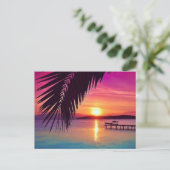 Carte postale Sunset Palm (Debout devant)