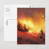Carte postale "Sunset Pines #5" (Devant / Derrière)