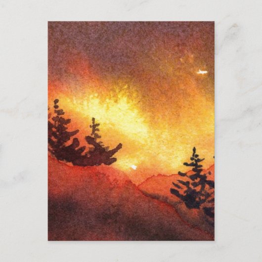 Carte postale "Sunset Pines #5" (Devant)