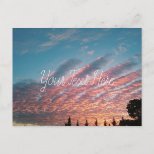 Carte Postale Sunset Pink Nuds Paysage Personnalis