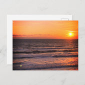 Carte Postale Sunset plage (Devant / Derrière)