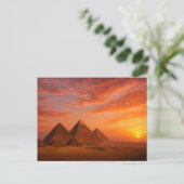 Carte postale Sunset Pyramides (Debout devant)