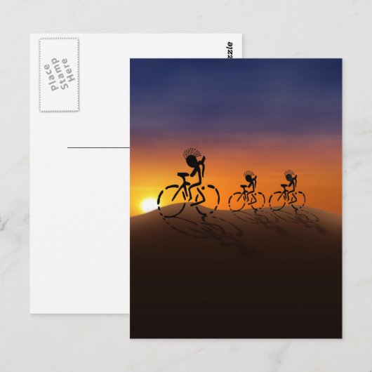 Carte postale Sunset Ride (Devant / Derrière)