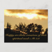 Carte Postale Sunset Scripture text (Devant)