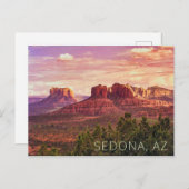 Carte postale Sunset Sedona Arizona (Devant / Derrière)