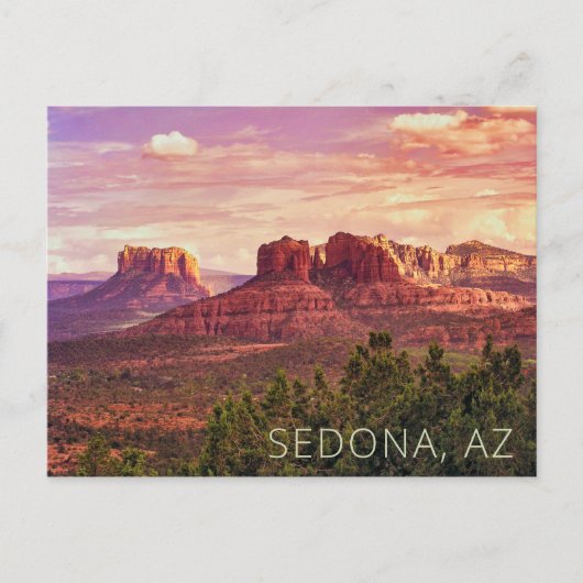 Carte postale Sunset Sedona Arizona (Devant)