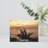 CARTE POSTALE SUNSET SSAIPAN (Debout devant)