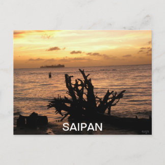 CARTE POSTALE SUNSET SSAIPAN
