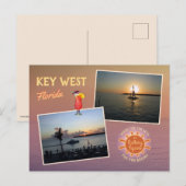 Carte Postale Sunset Viewing from Mallory Carré, Key West (Devant / Derrière)