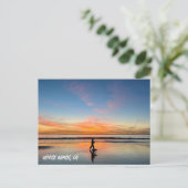 Carte Postale Sunset Walk - Venice Beach, CA (Debout devant)