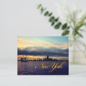 Carte postale Sunset Waterfront New York (Debout devant)
