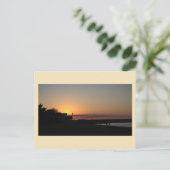 Carte postale Sunset Waterscape Photo (Debout devant)