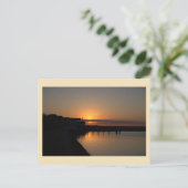 Carte postale Sunset Waterscape Photo (Debout devant)