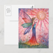 Carte postale Sunshine et Rainbow Fairy (Devant / Derrière)