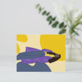 Carte Postale Sunshine Glory - Unique Art Noir artisanal (Debout devant)