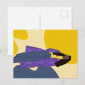 Carte Postale Sunshine Glory - Unique Art Noir artisanal (Devant / Derrière)