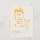 Carte Postale Sunshine Orange Match fait pour le ciel Enregistre (Devant / Derrière)